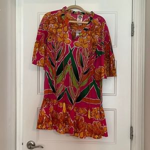 NEW Anthropologie sz M floral dress cover up